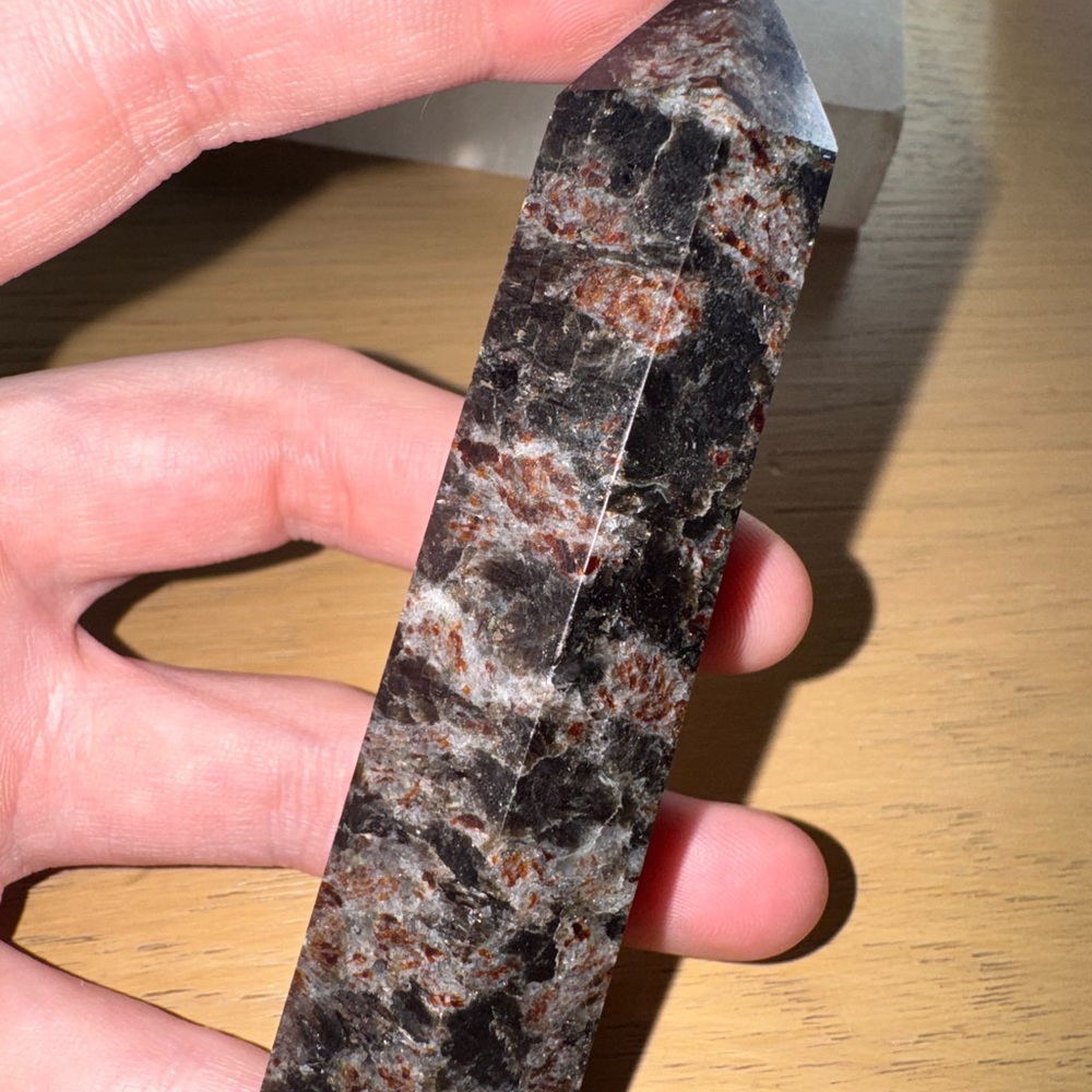 Arfvedsonite Crystal Tower (Chipped Tip)